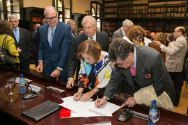 Firma de la Declaración de Granada. Facultad de Derecho de la Universidad de Granada. Mayo de 2018