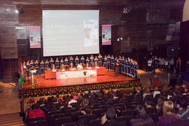 Acto de Clausura del 3º Congreso Internacional de Actividad Físico-Deportiva para Mayores de la Universidad de Málaga. Palacio de Ferias y Congresos de Málaga. Marzo de 2009