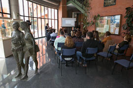 Conferencia "Bibliografía sobre arqueología malagueña en la Universidad de Málaga", de Bartolomé Mora Serrano. Inauguración de las actividades con motivo del Día Internacional del Libro. Biblioteca General. Abril de 2018