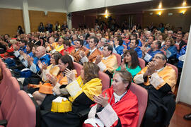 Público asistente a la investidura como Doctor "Honoris Causa" de Hans-Dieter Wienberg por la Facultad de Ciencias de la Universidad de Málaga. Rectorado. Mayo de 2016