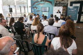 Intervención de José Ángel Narváez. Presentación del I curso de verano "Mares de Andalucía". Puerto de Málaga. Julio de 2018