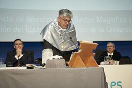Toma de posesión de Francisco Javier Paniagua Rojano como nuevo Vicerrector de Comunicación, Gabinete y Proyección Universitaria de la Universidad de Málaga. Paraninfo. Marzo de 2024