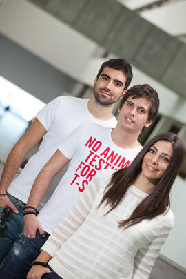 Retrato de alumnos para una portada de revista. Facultad de Comercio y Gestión. Marzo de 2012