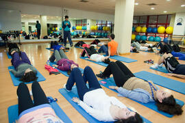 Congreso de deporte del 5º Congreso Internacional de actividad físico-deportiva para mayores de la Universidad de Málaga. Complejo Polideportivo Universitario. Marzo de 2013