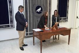 Toma de posesión de Elidia Beatriz Blázquez Parra como nueva Vicerrectora Adjunta de Movilidad Internacional de la Universidad de Málaga. Edificio del Rectorado. Abril de 2024
