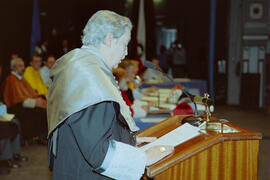 Investidura como Doctor "Honoris Causa" de D. Manuel Alcántara por la Universidad de Málaga. Teatro Cervantes. Noviembre de 2000