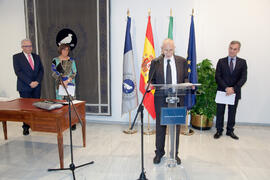 Toma de posesión de Antonio Morales como Presidente del Consejo Social de la Universidad de Málaga. Abril de 2014