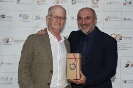 José Rodríguez y Eugenio Luque. Homenaje al personal jubilado de la Facultad de Ciencias Económicas y Empresariales. Campus de El Ejido. Septiembre de 2022