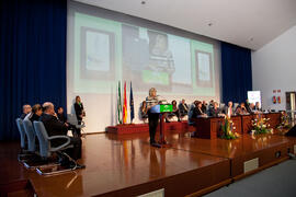 Entrega de distinciones por el Día de Andalucía. Escuela Técnica Superior de Ingeniería Informática. Febrero de 2011