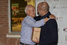 Vicente Cuenca y Eugenio Luque. Homenaje al personal jubilado de la Facultad de Ciencias Económicas y Empresariales. Campus de El Ejido. Septiembre de 2022