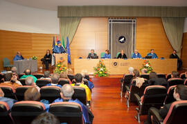 Investidura como Doctor "Honoris Causa" de D. Antonio García-Bellido por la Facultad de Ciencias de la Universidad de Málaga. Rectorado. Marzo de 2015