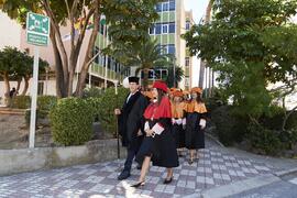 Comitiva académica. Apertura del Curso Académico 2024/2025 de la Universidad de Málaga. Paraninfo. Septiembre de 2024