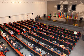 Apertura del Curso Académico 2013/2014 de la Universidad de Málaga. Complejo de Estudios Sociales y Comercio. Octubre de 2013