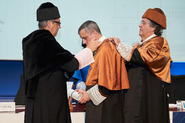Investidura de Bernardo Quintero como Doctor "Honoris Causa" por la Universidad de Málaga. Paraninfo. Marzo de 2025