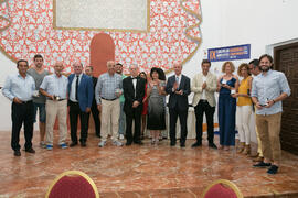 Foto de grupo. Cena de gala con motivo del Campeonato Europeo Universitario de Balonmano. Antequera. Julio de 2017