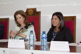 Miembros del jurado. Jornada de clausura del I Concurso de Creación de Empresas. Facultad de Ciencias Económicas y Empresariales. Málaga. Mayo de 2015