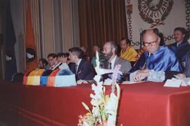 Apertura del Curso Académico 1989/1990 de la Universidad de Málaga. Teatro María Cristina. Octubre de 1989