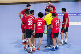 Partido Rusia - Egipto. Categoría masculina. Campeonato del Mundo Universitario de Balonmano. Antequera. Julio de 2016