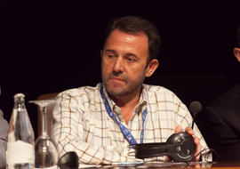 Paco Malo. Programa de Radio Nacional de España "Juntos paso a paso". 3º Congreso Internacional de Actividad Físico-Deportiva para Mayores de la Universidad de Málaga. Palacio de Ferias y Congresos de Málaga. Marzo de 2009