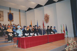 Apertura del Curso Académico 1988/1989 de la Universidad de Málaga. Teatro María Cristina. Octubre de 1988