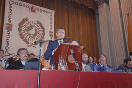 Apertura del Curso Académico 1989/1990 de la Universidad de Málaga. Teatro María Cristina. Octubre de 1989