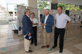 Llegada de autoridades. Presentación institucional del I curso de verano "Mares de Andalucía". Puerto de Málaga. Julio de 2018