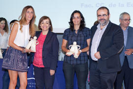 Juan Carlos Álvarez en la entrega de distinciones de la gala del deporte de la Universidad de Málaga. Mayo de 2014