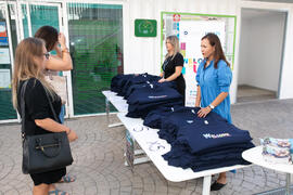Stand de "Welcome to UMA". III Encuentro de Bienvenida para los participantes del "Buddy Program". Jardín Botánico. Octubre de 2019