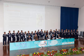 Acto de clausura. 4º Congreso Internacional de Actividad Físico-Deportiva para Mayores. Escuela Técnica Superior de Ingeniería Informática y Telecomunicaciones. Marzo de 2011