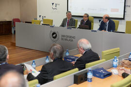 Ceremonia de apertura del XVI encuentro de rectores de Brasil, Portugal y España. Edificio del Rectorado. Octubre de 2015