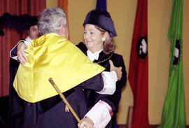 Toma de posesión de Adelaida de la Calle Martín como Rectora de la Universidad de Málaga. Paraninfo. Enero de 2004
