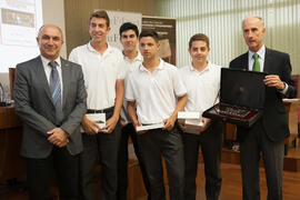 Entrega de premios de la V Olimpiada Financiera. Facultad de Ciencias Económicas y Empresariales. Junio de 2015