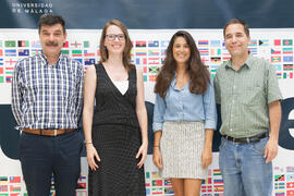 Foto de grupo. Graduación del alumnado del CIE de la Universidad de Málaga. Centro Internacional de Español. Junio de 2015