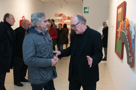 Vicente Martínez y Buly. Inauguración de la exposición "Inventario", de Buly. Centro de Arte Contemporáneo Francisco Hernández, Vélez-Málaga. Diciembre de 2018