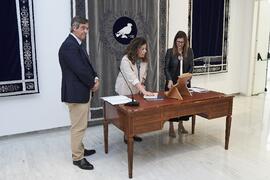 Toma de posesión de Ana Isabel Marín Guerrero como nueva asesora en materia de Calidad Docente de la Universidad de Málaga. Edificio del Rectorado. Abril de 2024