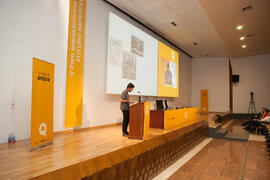 Ignacio González Galán. Presentación del proyecto "Cinecittá Occupata". V Foro Arquia/Próxima 2016: Futuro Imperfecto. Paraninfo. Octubre de 2016