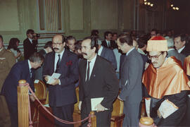 Apertura del Curso Académico 1990/1991 de la Universidad de Málaga. Teatro María Cristina. Octubre de 1990