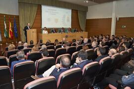 Intervención de Juan Ignacio Zafra. I Entrega de Premios del Aula de Economía y Deporte de la Universidad de Málaga. Edificio del Rectorado. Febrero de 2024