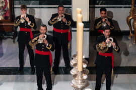 Concierto de la Banda de Música de la Archicofradía del Paso y la Esperanza en su Casa Hermandad. Málaga. Marzo de 2021