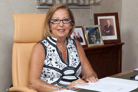Retratos de Adelaida de la Calle, Rectora de la Universidad de Málaga. Septiembre de 2011