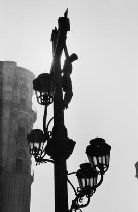 Málaga. Cruz del Cristo del Postigo de los Abades. Agosto de 1963