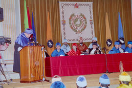 Investidura como Doctor "Honoris Causa" de D. Jacques-Louis Lions por la Universidad de Málaga. Teatro María Cristina. Enero de 1994