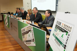 Presentación Cupón de la ONCE dedicado a "Andalucía Tech" de la Universidad de Málaga. Rectorado. Enero de 2012