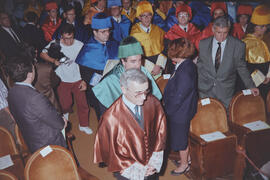 Apertura del Curso Académico 1989/1990 de la Universidad de Málaga. Teatro María Cristina. Octubre de 1989
