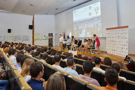 Acto de bienvenida a los alumnos de primer curso de Económicas. Paraninfo. Septiembre de 2014