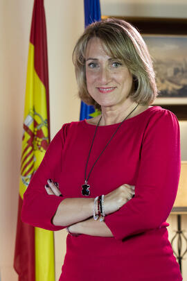 Retrato de Sandra Campos Jordán. Facultad de Ciencias Económicas y Empresariales. Marzo de 2016