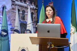 Elsa Marina Álvarez. Apertura del Curso Académico 2024/2025 de la Universidad de Málaga. Paraninfo. Septiembre de 2024