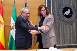 Toma de Posesión de María del Carmen Ruiz Delgado como nueva profesora titular del Departamento de Química Física de la Universidad de Málaga. Edificio del Rectorado. Febrero de 2018
