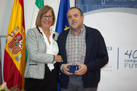 Homenaje a los jubilados y al personal que cumple 25 años de servicio en la Universidad de Málaga. Paraninfo. Octubre de 2012