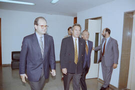 Presentación de los planos de la ampliación del Campus de Teatinos. Julio de 1996. Málaga.